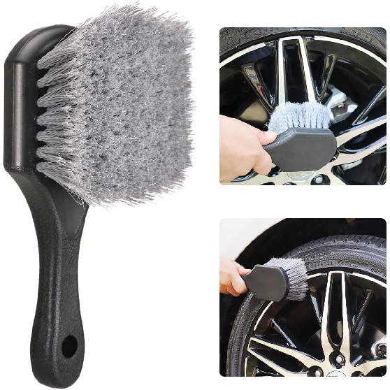 Tire Brush Wheel Cleaner Brush,Soft Bristle Cleaning Brush,Car Wash Brush Clean Tires & Wheel Releases Dirt And Road Grime,Car Accessories For
