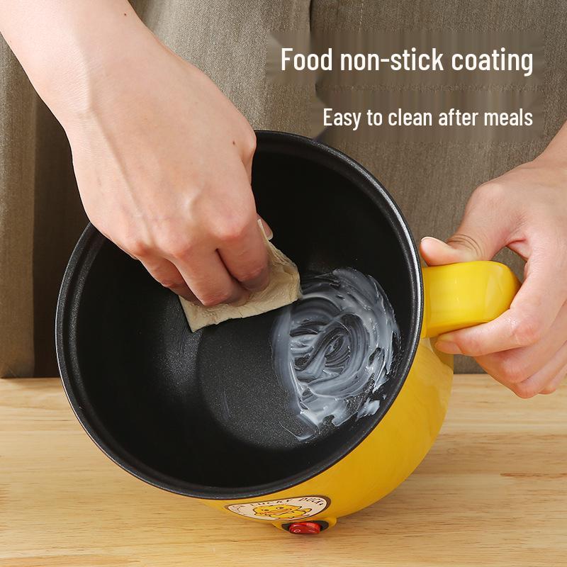 Multi-Functional Non-Stick Electric Hot Pot: Portable Double-Layer Cooker for Dorms