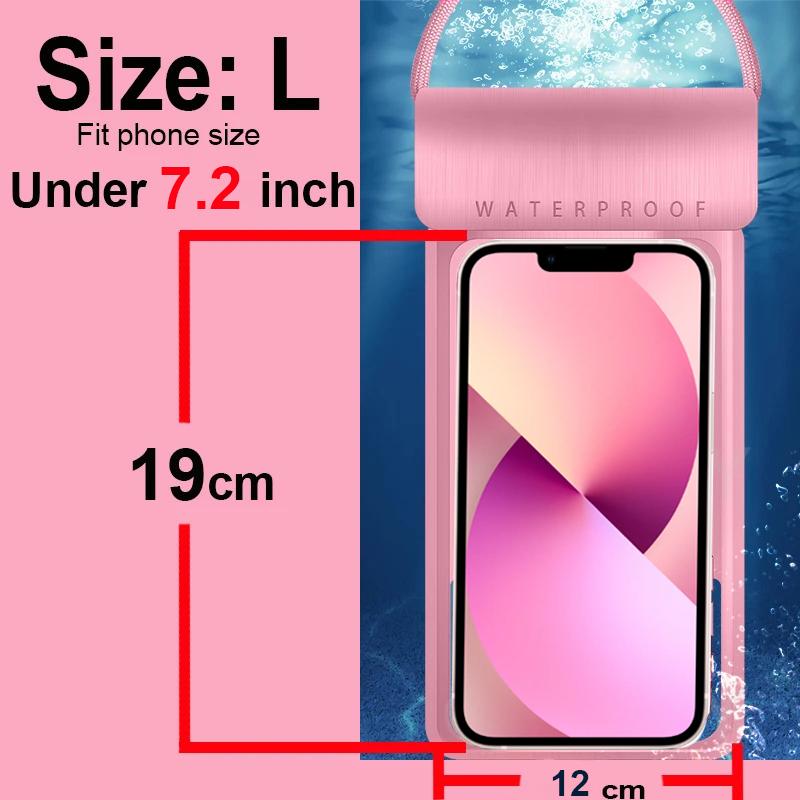 

IPX8 Универсальный водонепроницаемый чехол Водонепроницаемая сумка Подводный чехол для мобильного телефона