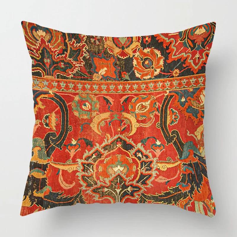 Living Room Sofa Cushion Cover Fashion Decorative Persian Carpet Pattern Pillow Cover Pillow Cover Home Decor