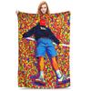 Warm Fluffy Throw Blanket for Kids Couch Chair Bed  Soft Flannel Bedspread Inspired by Malachi Barton Actor Tour