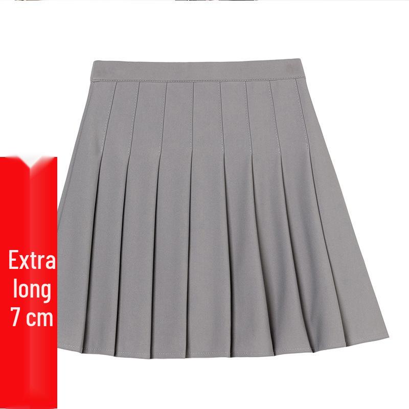 Damen Minirock mit Plisseefalten im koreanischen Stil – Schwarz, Blickdicht, Knitterarm, A-Linie, Ideal für ganzjährige Tragbarkeit.