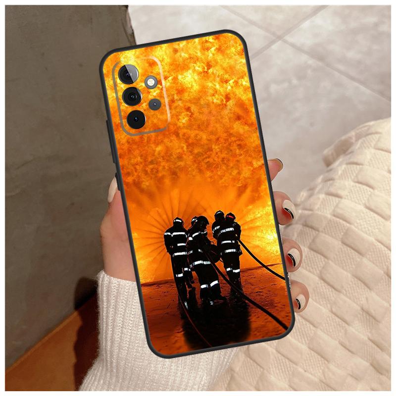 Firefighter Heroes For Samsung Galaxy A14 A34 A54 A06 A16 A26 A36 A56 A12 A32 A52 A13 A33 A53 A15 A35 A55 Case