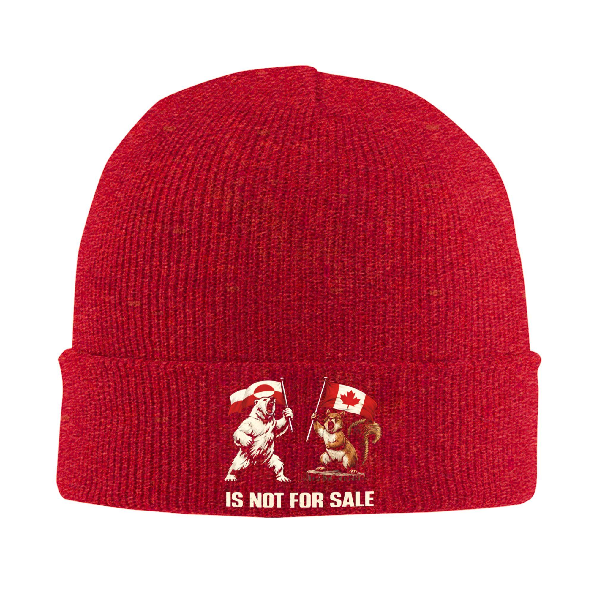 

Greenland Is Not For Sale Knitted Hat Street Caps Female Male Kpop Beanie Hats Autumn Graphic Elastic Bonnet Hats One Size