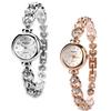 Women's Crystal Stainless Steel Bracelet Dial Quartz Watch Fashion Lady Wrist Watch