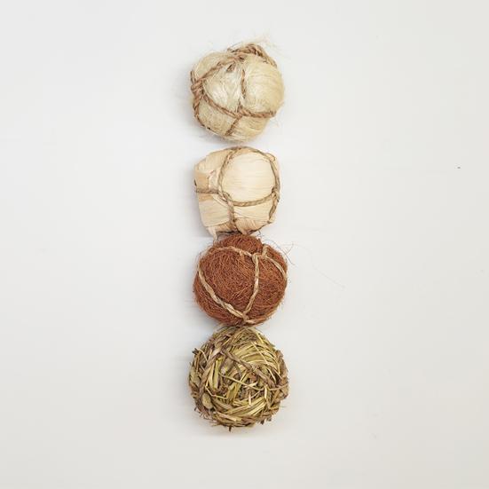 Molar Toy Natural Smell Relieve Anxiety Healthy Hamster Parrot Molar Ball Toy