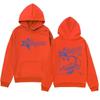 Design scorpion silhouette, printed hooded sweater simple and versatile