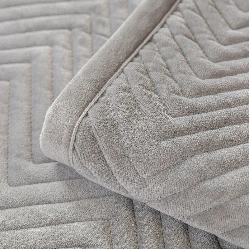 Plush Herringbone Pattern Sofa Covers Kid Mat Sofas Cover Anti-slip Couch Protector Slipcover Removable Sofa Mat for Living Room