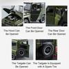 1:18 Russia UAZ Hunter Toy Model Off-road Vehicles Alloy Diecast RV Car Models Doors Opened Sound Light Pull Back for Kids Gifts