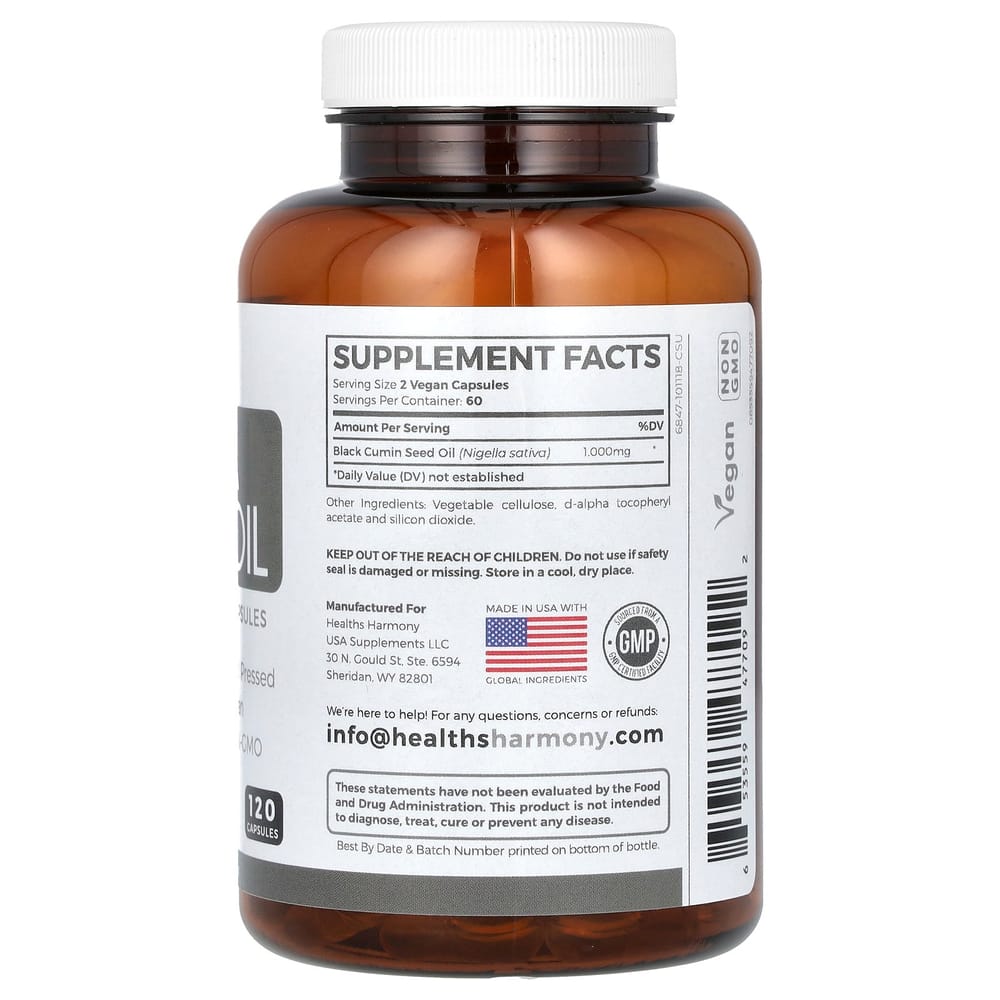 iHerb Black Seed Oil Capsules 120 Count