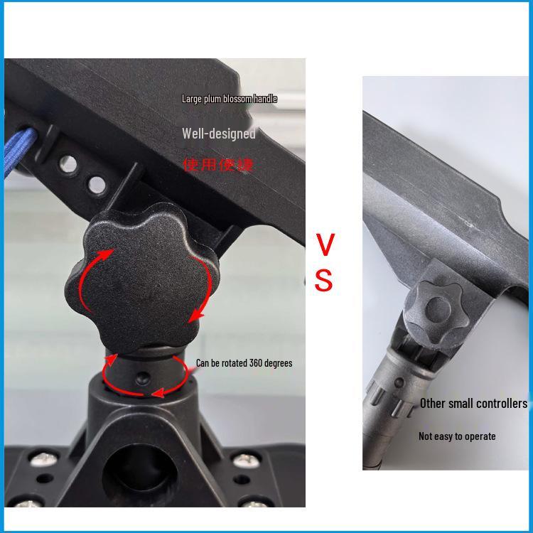 Inflatable Boat Kayak Fishing Rod Holder with Fixed Base, Marine Fishing Gear Accessories