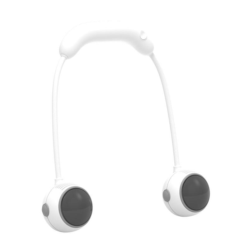 Astronaut Neck Fan, Turbo Dual-channel Small Fan, USB Charging Neck Fan, Small Fan for Hanging Around The Neck