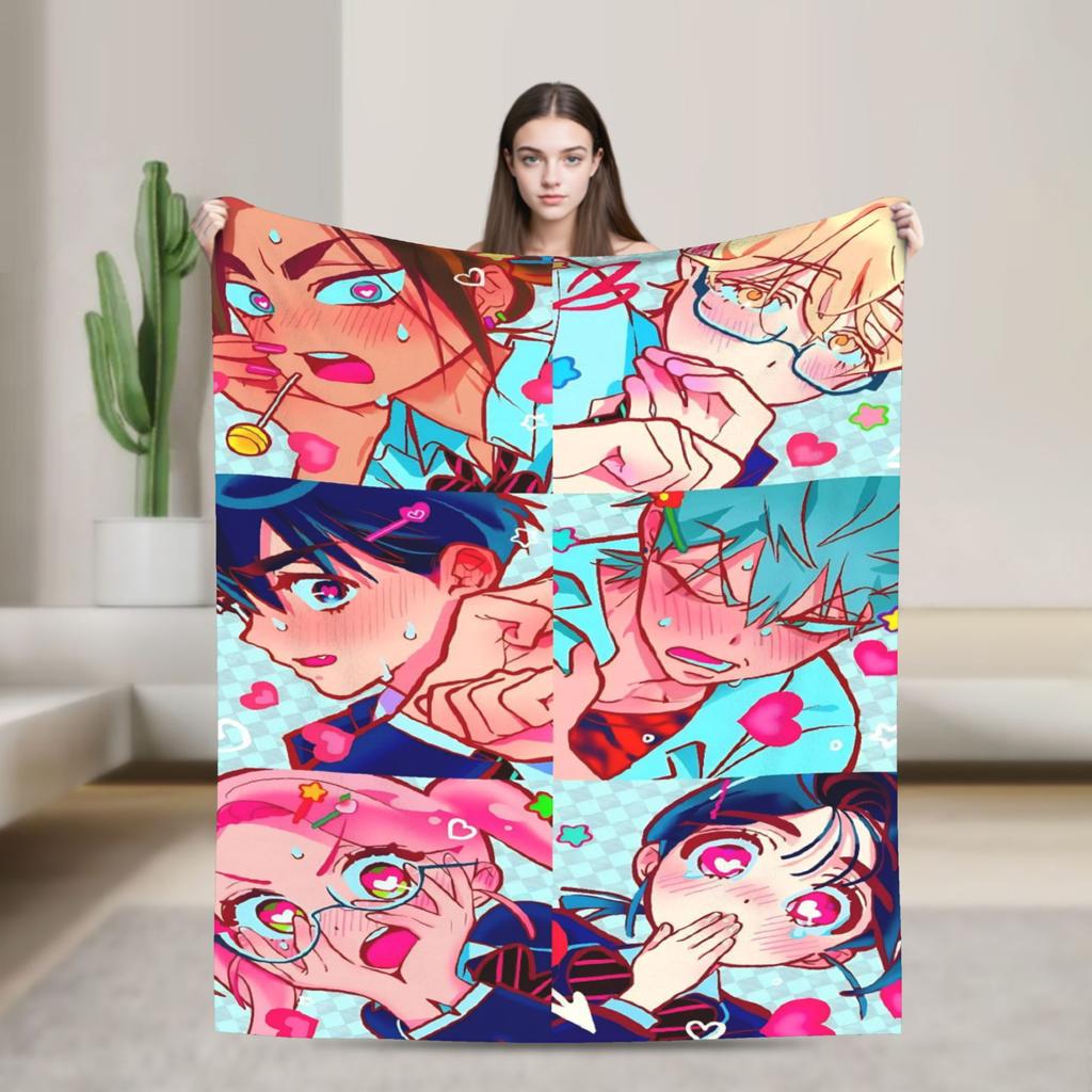 Alien Stage Manga Poster Print Plush Blankets Girls Boys Flannel Throw Blanket For Couch Chair Super Soft Quality Bedspread Gift