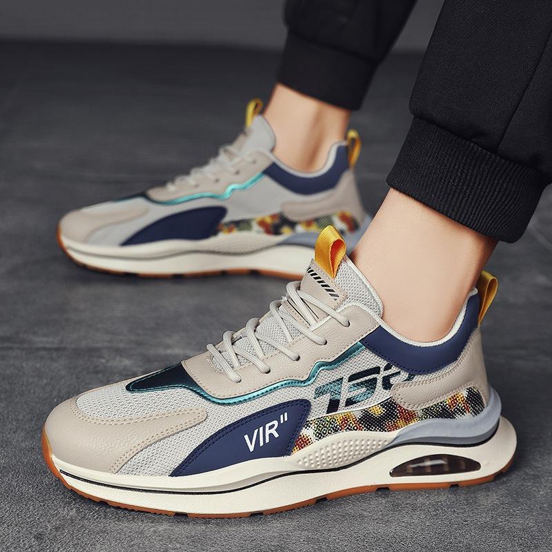 Men's Shoes Spring New Versatile Casual Mesh Sneakers Men's Breathable Running Increases