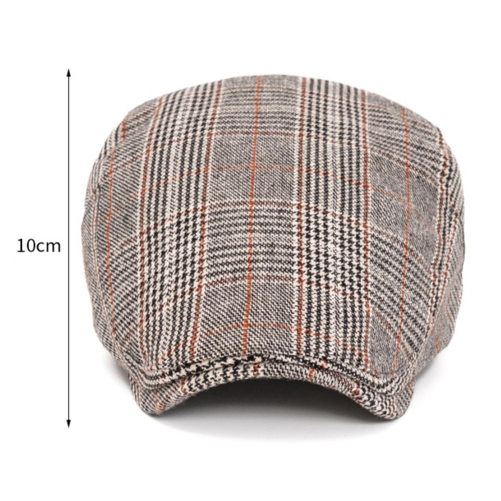 HT4815 Mens Berets Women Vintage Plaid Artist Painter Beret Hat Spring Autumn Caps Adjustable Ivy Flat Cap Male Female Beret Cap