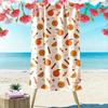 Orangen- und Zimtmuster Design Strandtuch schnelltrocknend für Reise Outdoor-Sport Joggen Strand und Schwimmen