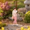1:64 Scale Walking Woman Figurine Colorfast-Resistant for Architectural Displays