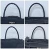 PRADA Handbag Tote Bag Tessuto Nylon White Tag Black Triangle Logo Plate Auth