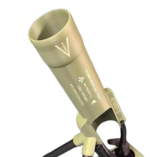 Flaschenöffner Mörserförmig Taktischer Bierflaschenöffner Robust 64mm Kapselheber Militärstil Bar-Gadget Dekoratives Geschenk für Männer