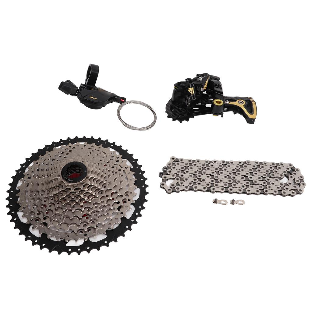 Mountain Bike Groupset 12 Speed Shifter Lever Rear Derailleur 11T?50T Cassette and Chain Kit