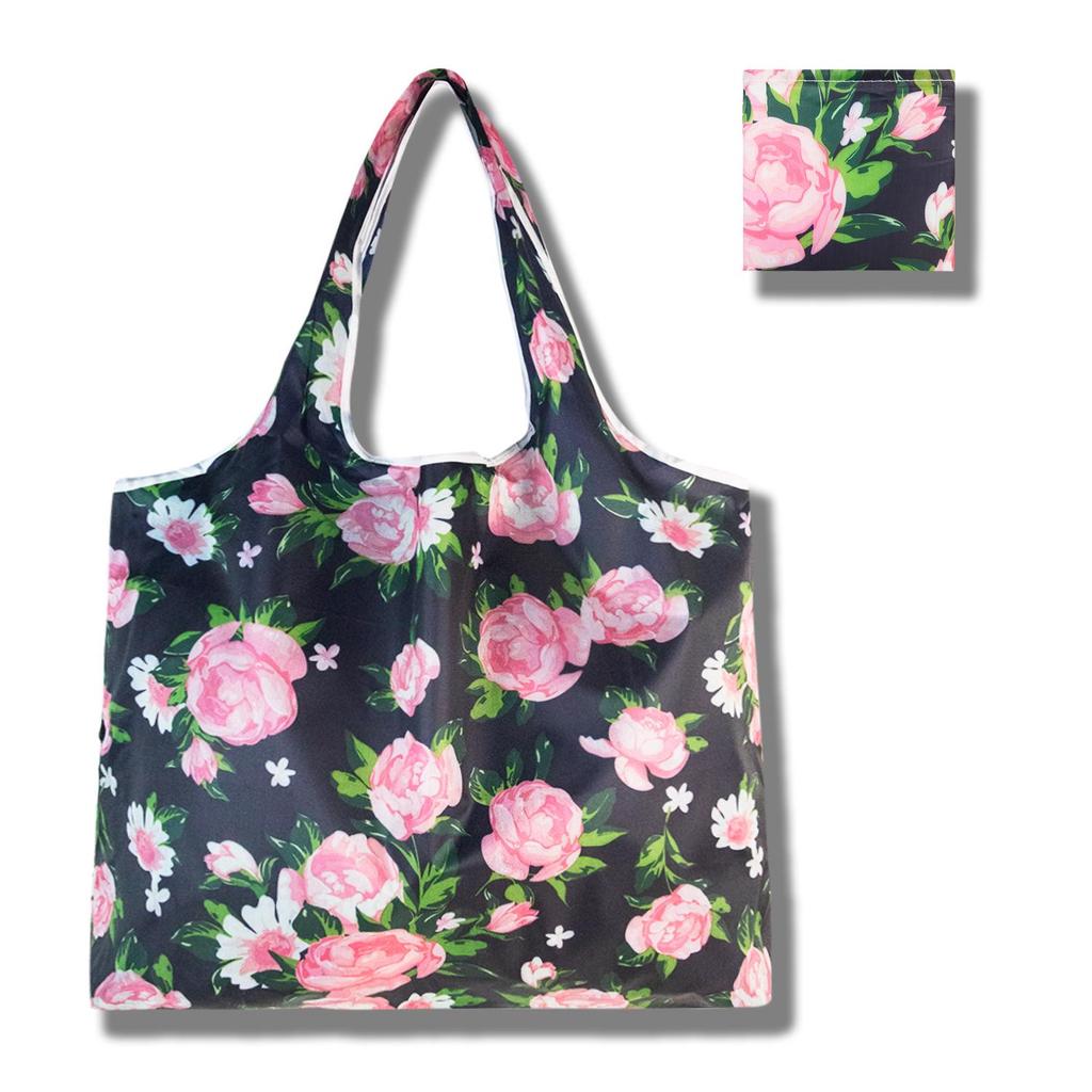 Eco-Friendly Large Capacity Foldable Tote Bag - Creative, Portable, Printed, and In Stock