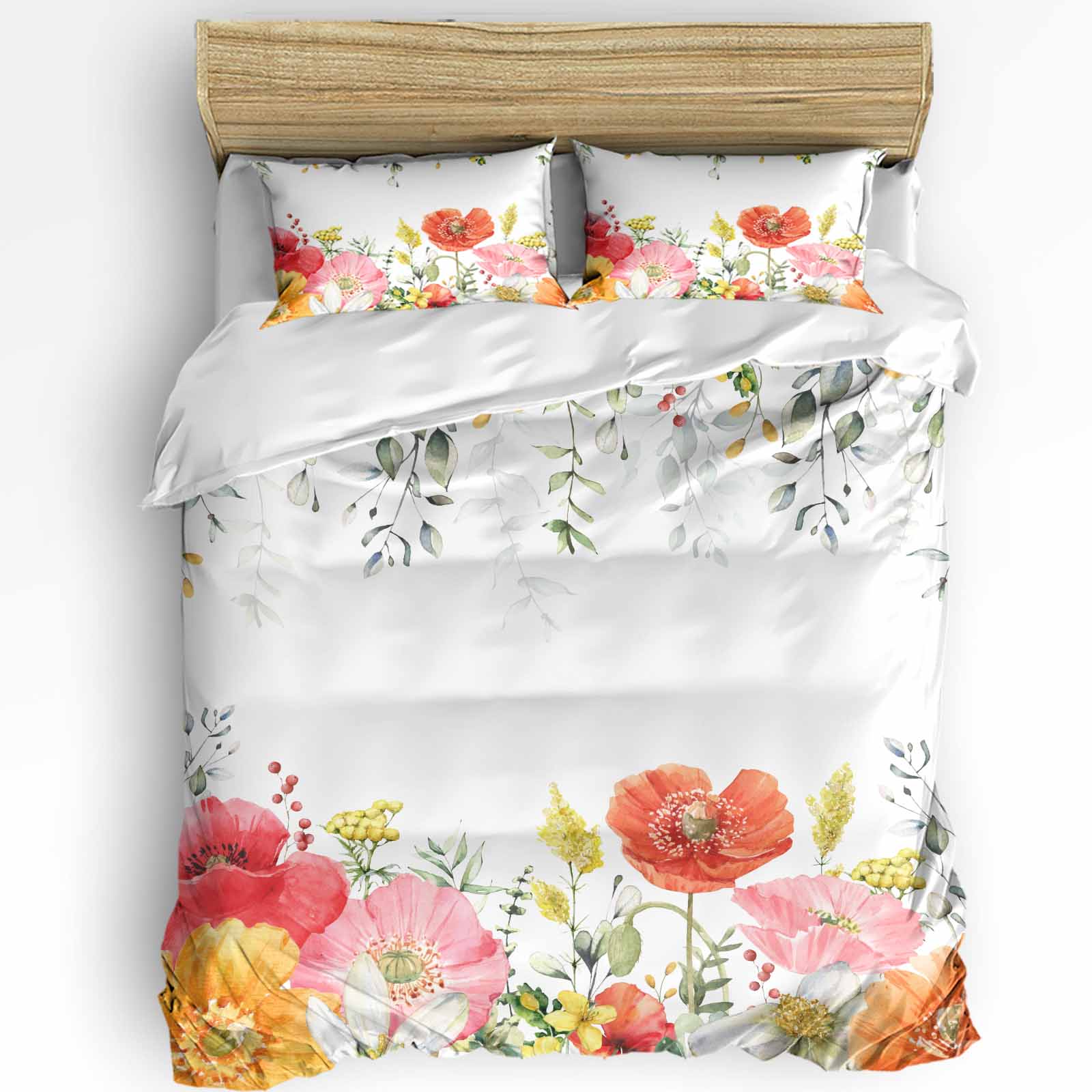 

Comforter Spring Flower Peach Blossom Pink Cherry Blossoms With Pillow Case Bedding Set Double Bed Home Textile Comforter (quilt)-EU Single(135*200cm)3pcs