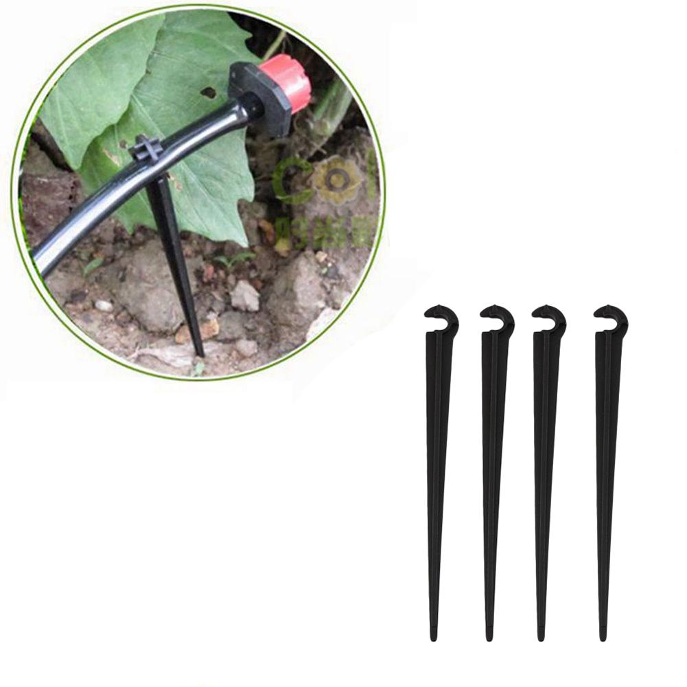 50-100PCS Durable 1/4'' C-type Hook Fixed Stem Support Holder Stakes for 4/7mm Hose Flowerpot Drip Irrigation Fitting Greenhouse