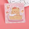 4Pcs Sticky Paper Cute Special-Shaped Cartoon Design Self Adhesive Note Pads