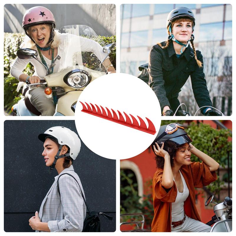 Motorcycle Helmets Decorations Spikes Helmets Sticker Decoration Motorcycle Decorative Sticker For Motorcycle Helmets Decorative