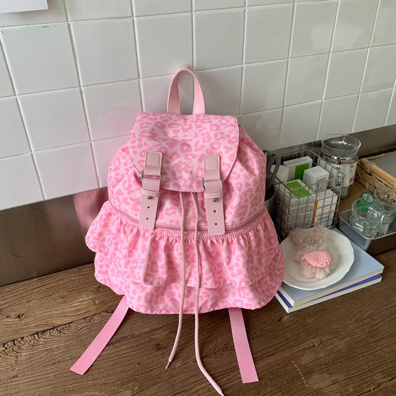 Niedlicher und süßer Rucksack im College-Stil für Damen, neue lässige, vielseitige Studenten-Freizeittasche, modischer Reiserucksack