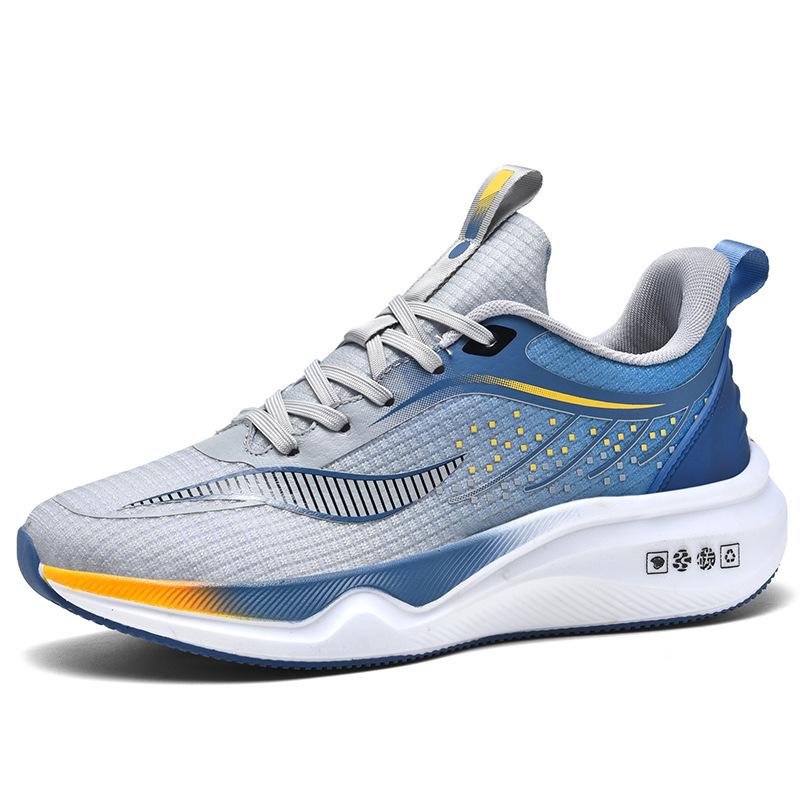 Cross unexpectedly large size new cushioning rebound light running shoes mesh breathable fashion gradual change trendy men shoes wholesale