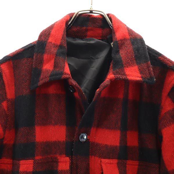 Wrangler Chaqueta de manga larga a cuadros vintage de los 70 L Serie roja Hombre Usado