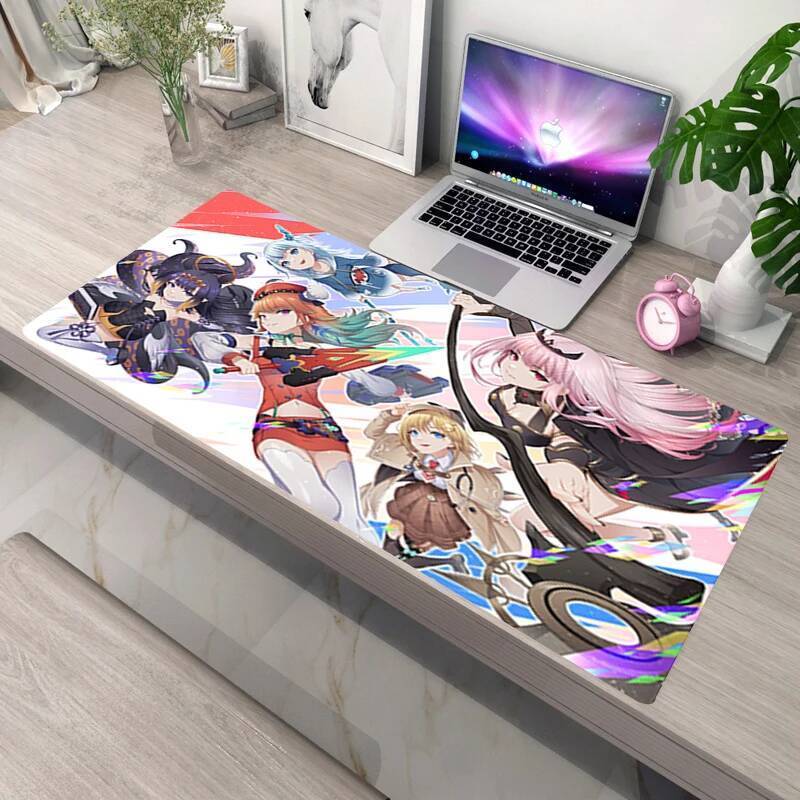 XXL Laptop Deskmat Non-slip Mat Pc Accessories Hololive Large Mousepad Gamer Gawr Gura Mausepad Kawaii Mousepad Mat Keyboard Pad