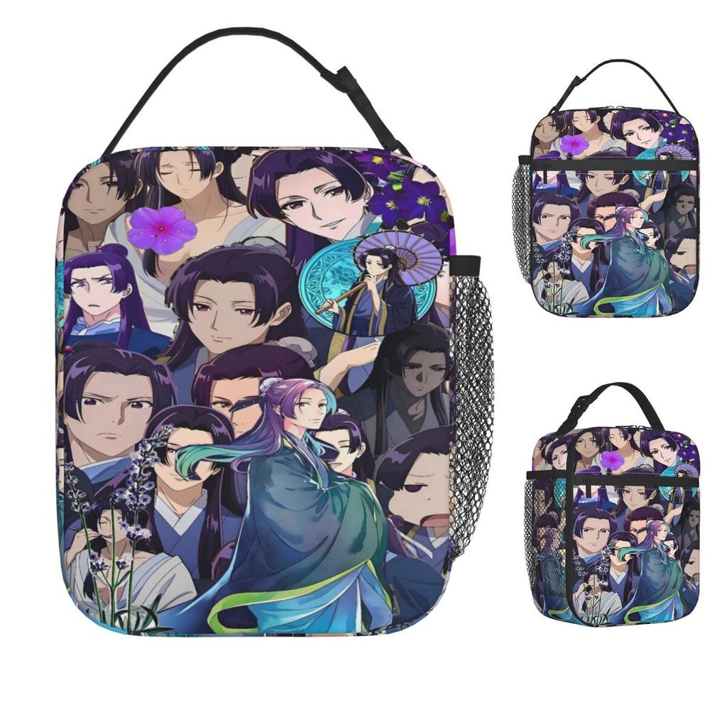 Jinshi Anime Lunch Bag The Apothecary Diaries Beach Lunch Box For Funny Designer Thermal Lunch Bags Waterproof Cooler Bag