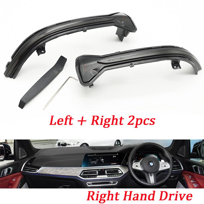 Dynamic Side Rearview Mirror Indicator Blinker LED Turn Signal Light For BMW 5 6 7 8 Series G30 G31 G11 G12 G14 G15 3 Series G20