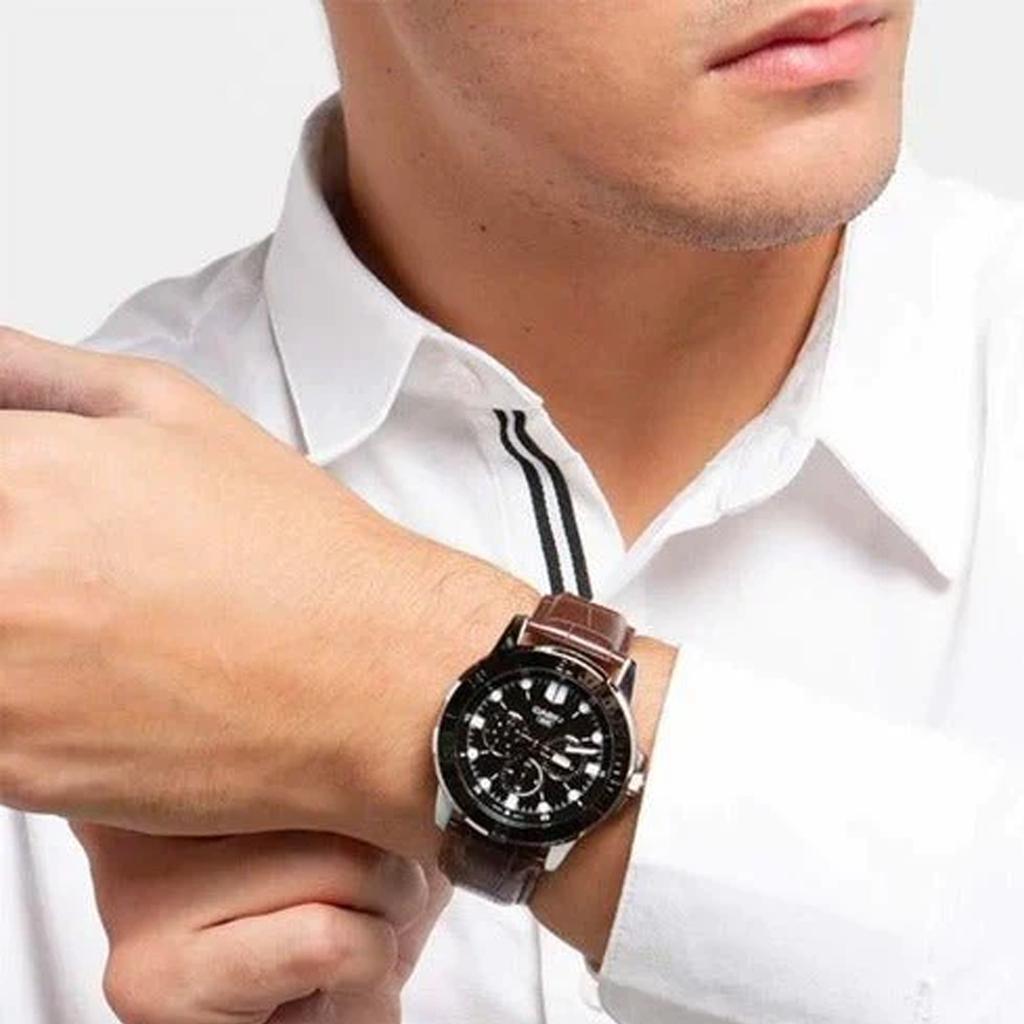 CASIO Men Standard Series 49mm Black Watch MTP-VD300L-1E MTP-VD300L-1E