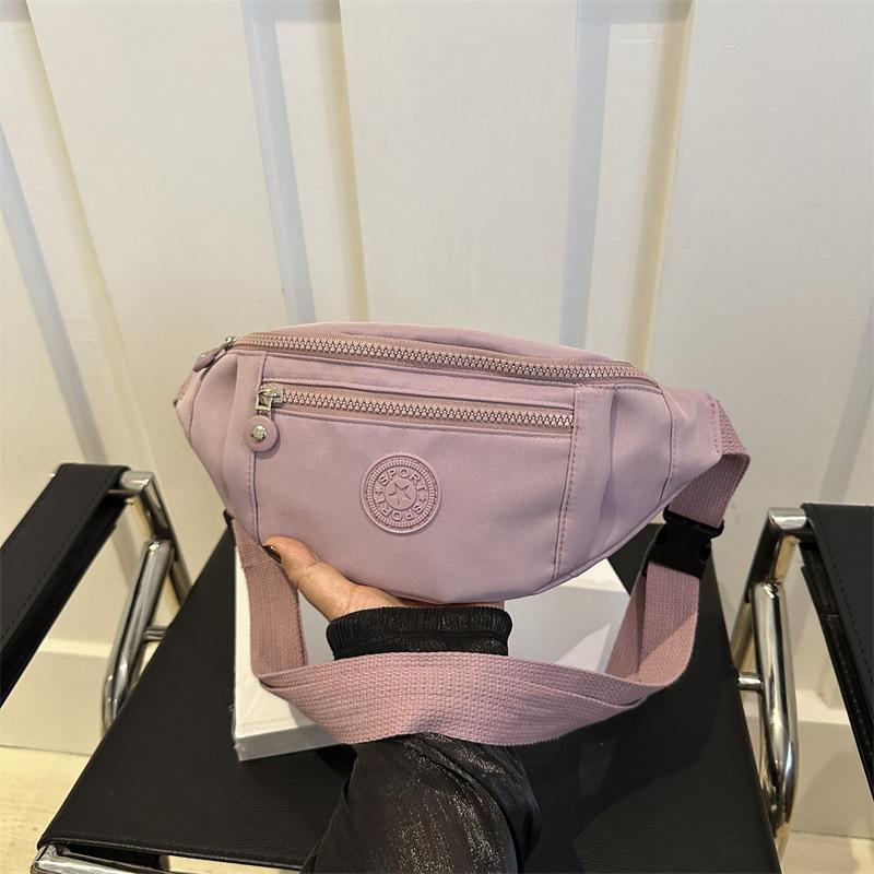 

Новая поясная сумка-мессенджер 2025 года, маленькая нагрудная сумка высокого класса, повседневная мужская и женская универсальная подвесная сумка 2025, легкая нейлоновая сумка фиолетовый