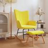 Day and Night - Day and Night Rocking Chair with Footrest Mustard Yellow Fabric