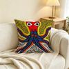 Y-Yayoi Art K-Kusama  Square Double-Sided printed Pillow Case Bedroom Bedside Pillow Sofa Cushion Cover