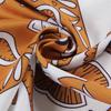 POBING Manual Hand Rolled Twill Silk Scarf Women Animals Double Print Square Scarves Wraps Echarpes Foulards Femme Hijab 90CM
