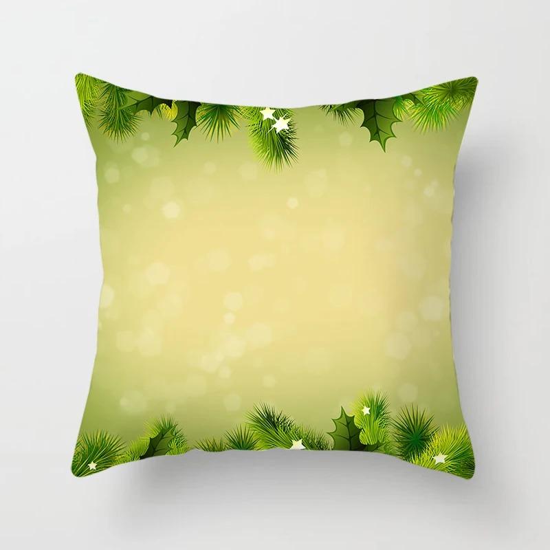 Weihnachts-Themen-Kissenbezüge Auto Zubehör Büro Santa Claus Wohnzimmer Sofa Hause Kissenbezüge