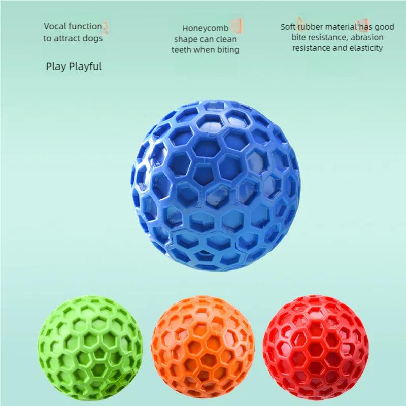 Interactive Rubber Ball Dog Chewing Toy for Small Medium Large Animals Pet Tooth Cleaning Indestructible Ball Pet Accessories