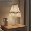 Vintage Tassel Lampshade Handmade Lamp Shade Light Luxury Textile for Bedroom,