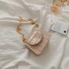 Women Mini Tote Bag New Crocodile Pattern Flap Messenger Crossbody Bag Female Simple Shoulder Bag Compact Square Lady Handbag