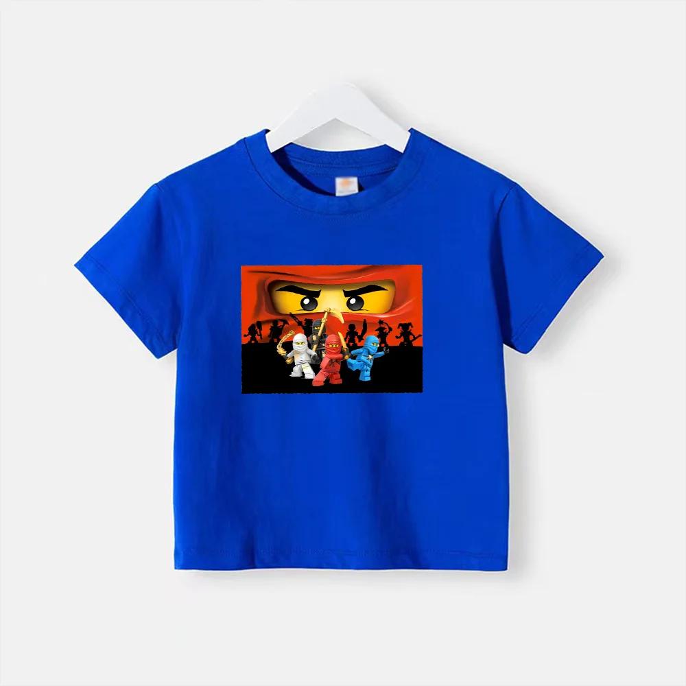 Sommer bedruckte Kinder T-Shirts Oberteil Baumwolle Teenager Junge Mädchen Kleidung Lässig Puppe Rundhals Kurzarm