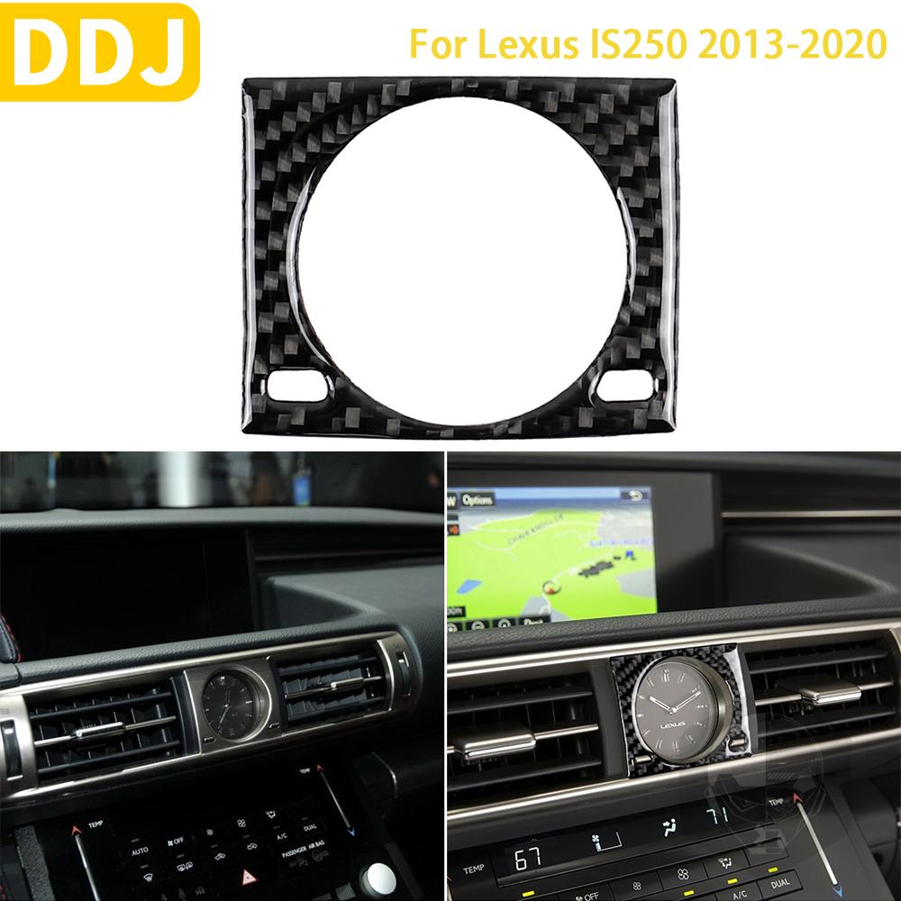 

Для Lexus IS250 300 350C 2013-аксессуары автомобильные внутренние часы из углеродного волокна декоративная отделка рамки