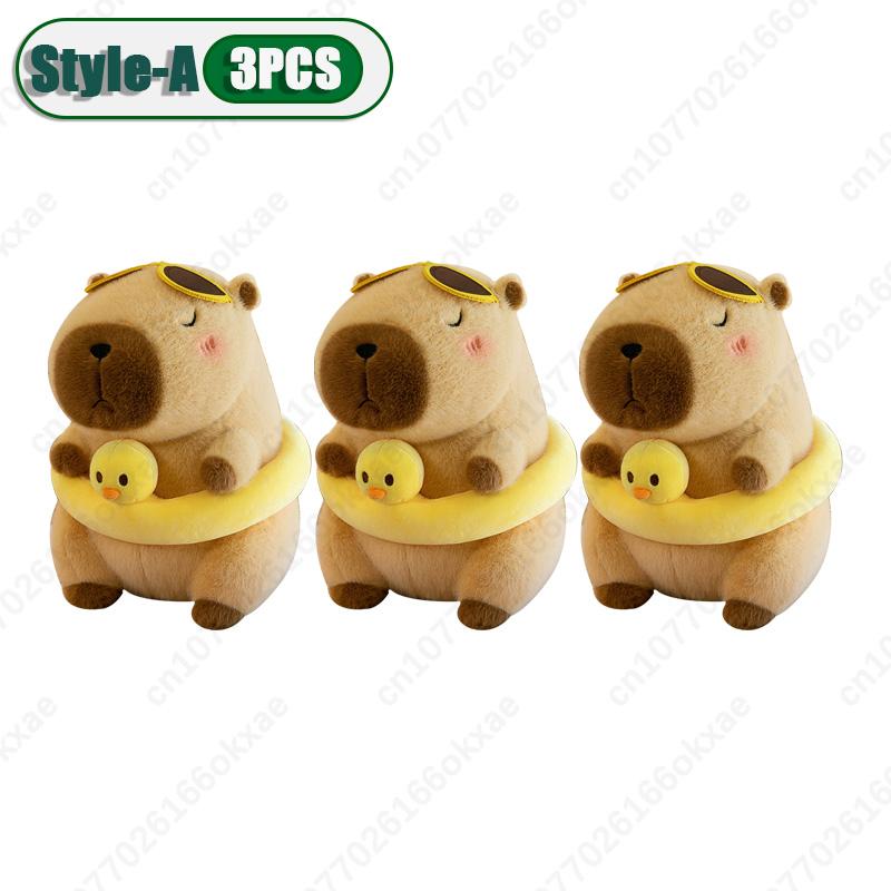 1-10PCS Cute Kapybara Plush Toy Summer Beach Kapybara Plush Ornament Christmas Gift Plush Toy Holiday Birthday Party Gift