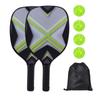 Poplar Wood Pickleball Paddle Set: Wooden Racket Gift for Outdoor Beach & Squash Games