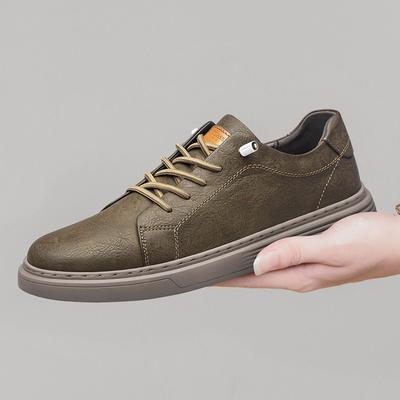 Scarpe da Uomo Italiane Vera Pelle Comode Scarpe Casual Classiche Stringate Scarpe Eleganti da Ufficio Nuove Sneakers da Uomo per Lavoro e Passeggio