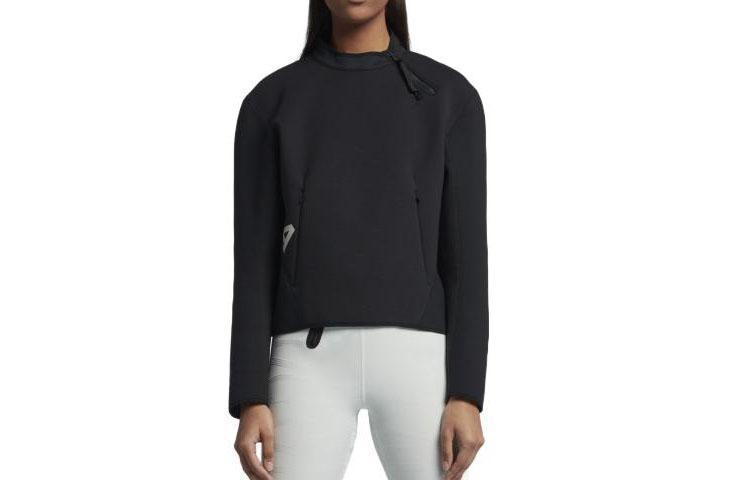 

Nike Sweatshirts Women s Black Crew Neck Moderate Regular 914469-010 XL